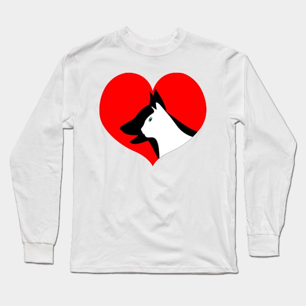 heart and animal Long Sleeve T-Shirt by Pet & Nature Lovers